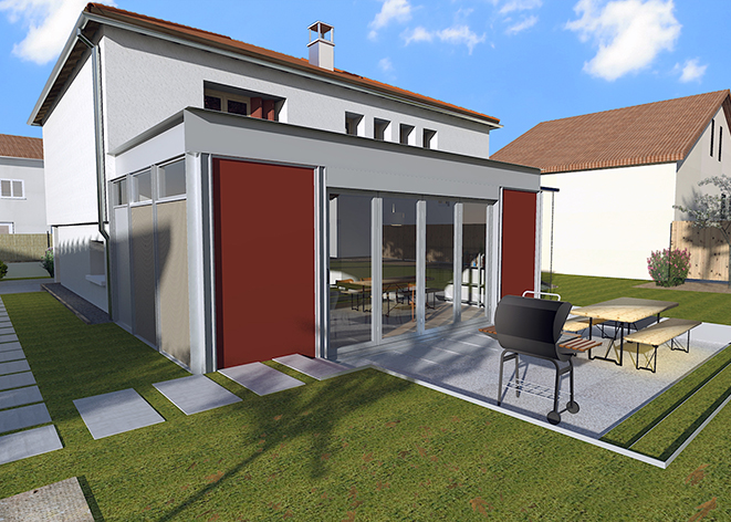 VUE 3D JARDIN 3